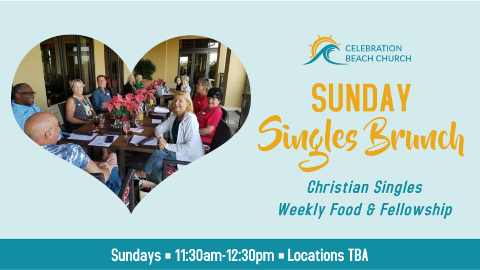Sunday Singles Brunch Celebration Beach Church